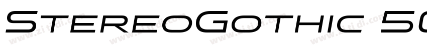 StereoGothic 500 Reg字体转换